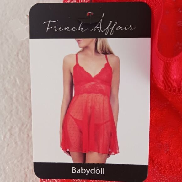 French affair red babydoll size M - Picture 1 of 5
